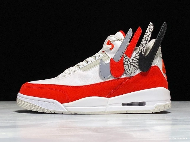 Tinker CJ0939-100 Red Jordan 3 Air Retro University White 0925